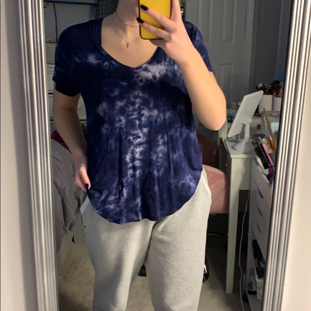 Blue tye dye American Eagle T shirt